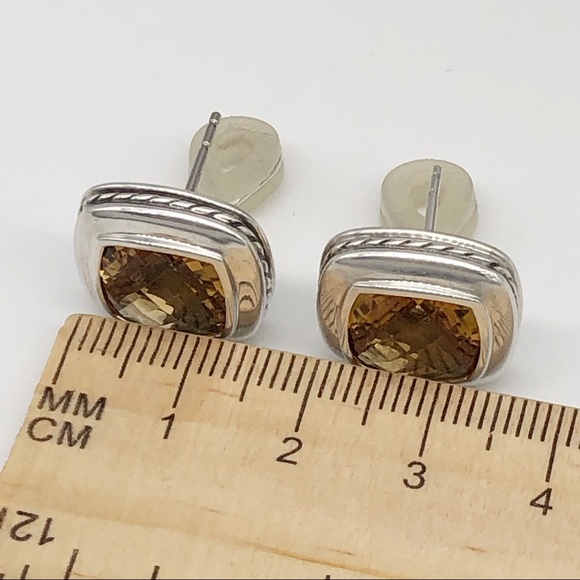 DAVID YURMAN Citrine Albion Stud Earrings AUTHENTIC - Picture 11 of 11